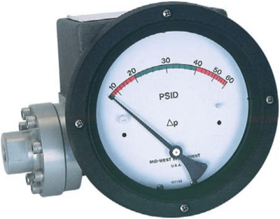 Mid-West Diaphragm Type Differential Pressure Switch/Transmitter, Model 240
